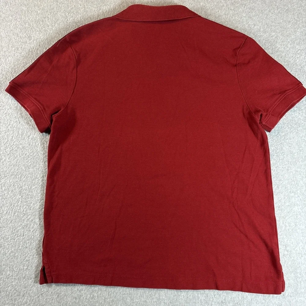 True Religion Men's Red Polo Shirt Short Sleeve Sz L Fair Condition